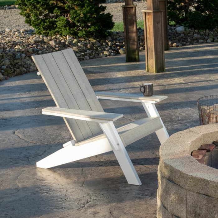exterior of grey urban adirondack chair for poly furniture chairs for sale