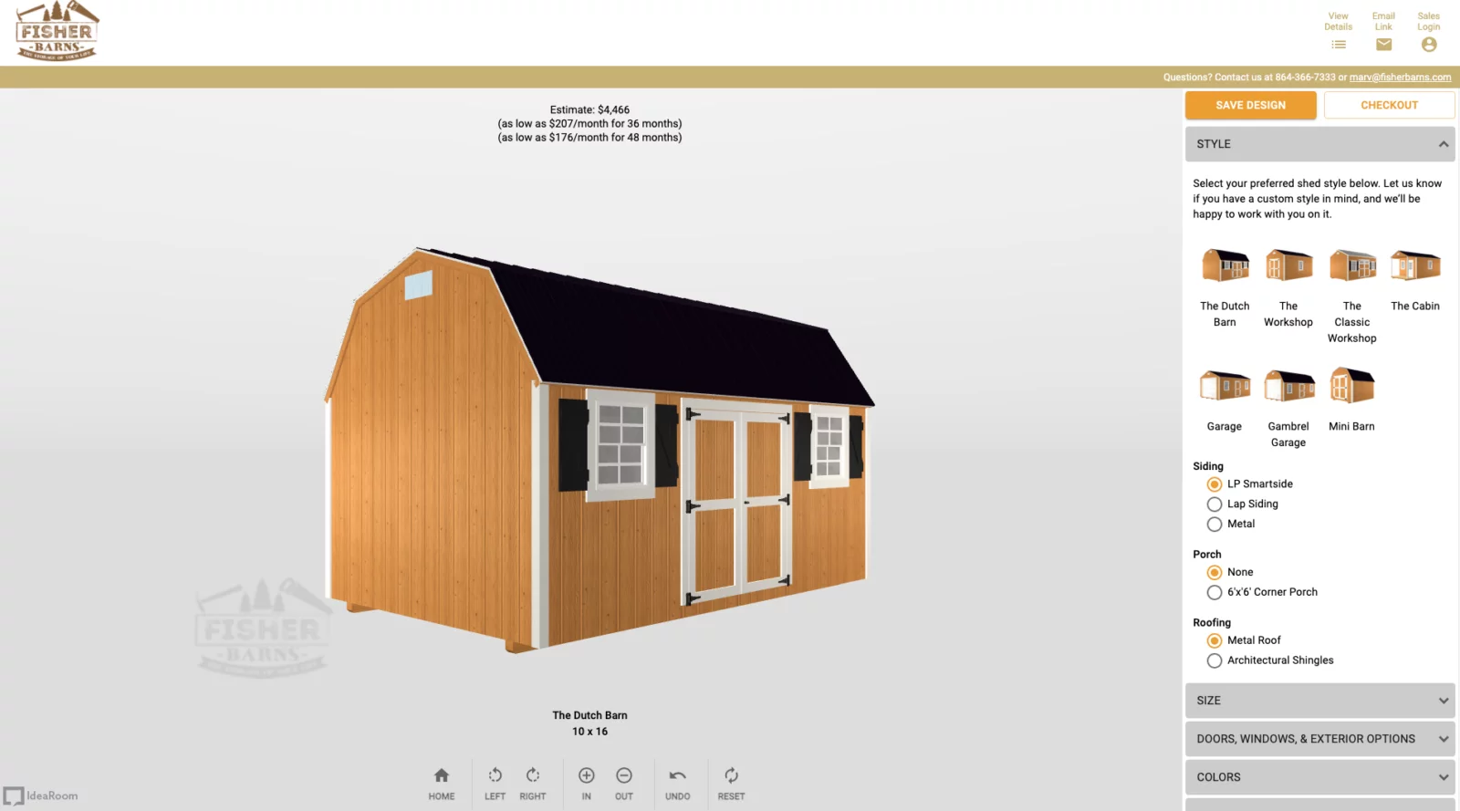 Image of 3D Shed Builder where you can make sheds with lofts