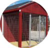exterior of red dog kennels for sale by anderson SC