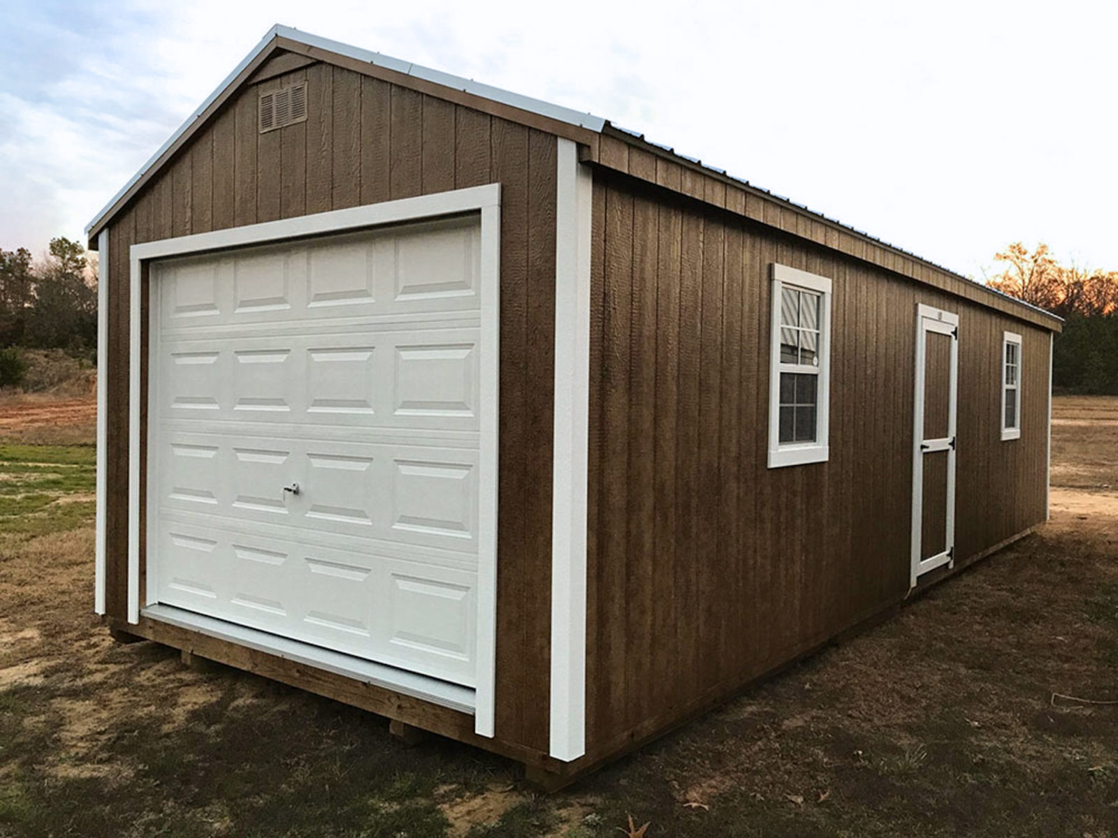 exterior of garage for pre-built garage prices article