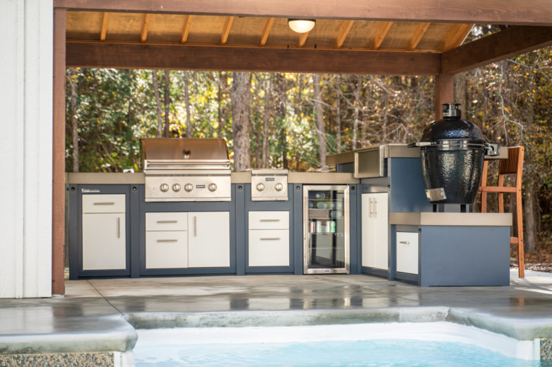 outdoor kitchen for sale in anderson sc by pool