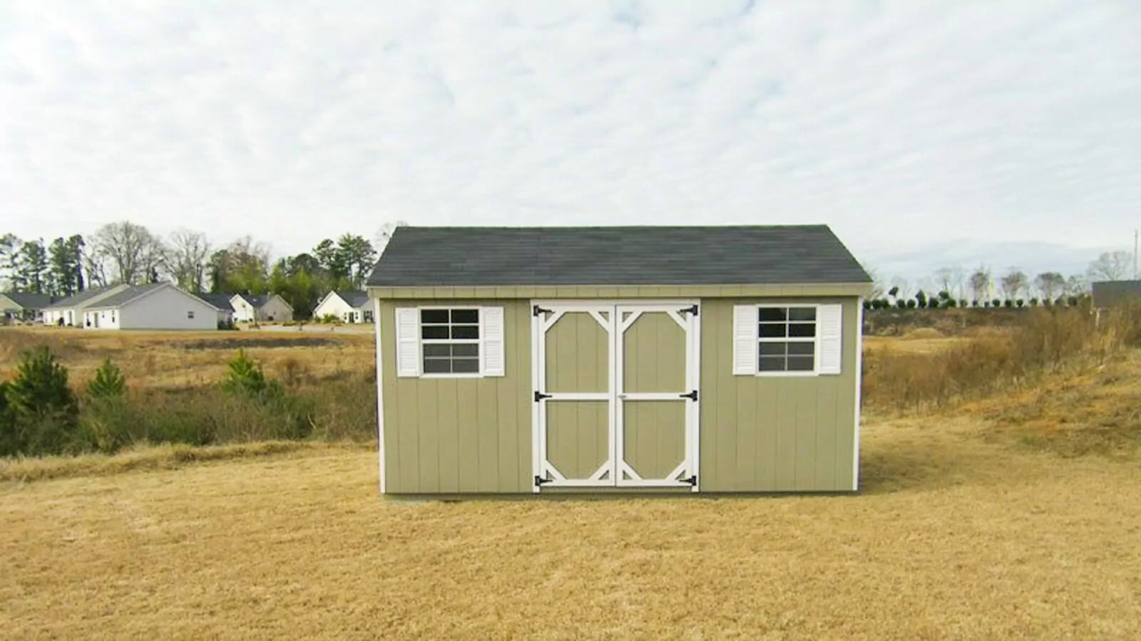 Beautiful shed following shed permit guidelines in GA.