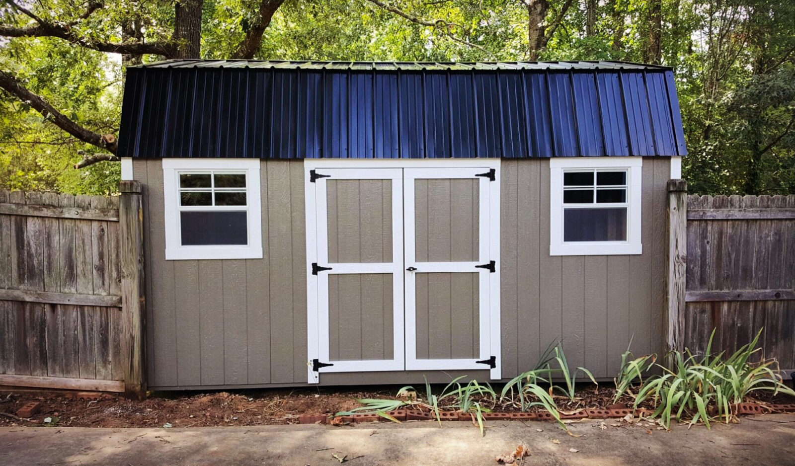 A shed following the guidelines for shed permits in GA