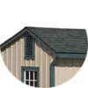 Architectural Shingle Roof lean to horse barn