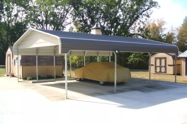 standard carports with side entry